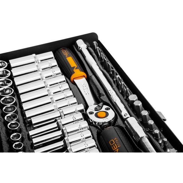 Головки змінні 1/2", 3/8" 28 шт. Головки змінні 1/4" 63 шт. NEO, фото , зображення 7 | SNABZHENIE.com.ua Головки змінні 1/2", 3/8" 28 шт. Головки змінні 1/4" 63 шт. NEO, фото , зображення 7 | SNABZHENIE.com.ua