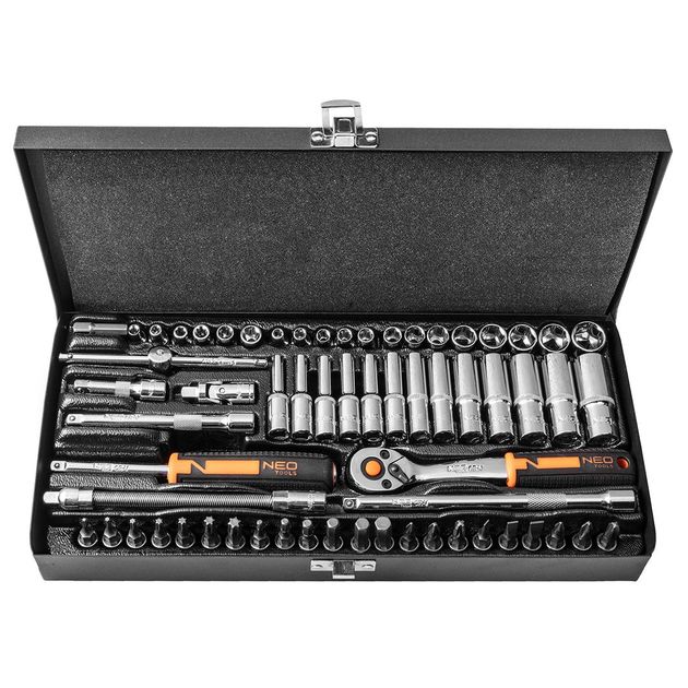 Головки змінні 1/2", 3/8" 28 шт. Головки змінні 1/4" 63 шт. NEO, фото , зображення 5 | SNABZHENIE.com.ua Головки змінні 1/2", 3/8" 28 шт. Головки змінні 1/4" 63 шт. NEO, фото , зображення 5 | SNABZHENIE.com.ua