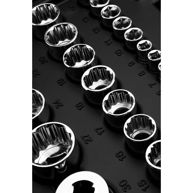 Головки сменные 25 шт., 1/2", CrV NEO, фото , изображение 3 | SNABZHENIE.com.ua Головки сменные 25 шт., 1/2", CrV NEO, фото , изображение 3 | SNABZHENIE.com.ua