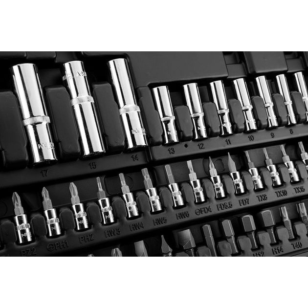 Головки сменные 25 шт., 1/2", CrV NEO, фото , изображение 2 | SNABZHENIE.com.ua Головки сменные 25 шт., 1/2", CrV NEO, фото , изображение 2 | SNABZHENIE.com.ua