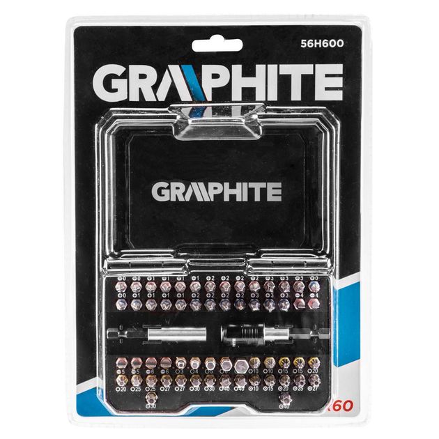 Наконечники отвертки, набор 60 шт. GRAPHITE (56H600), фото , изображение 3 | SNABZHENIE.com.ua Наконечники отвертки, набор 60 шт. GRAPHITE (56H600), фото , изображение 3 | SNABZHENIE.com.ua