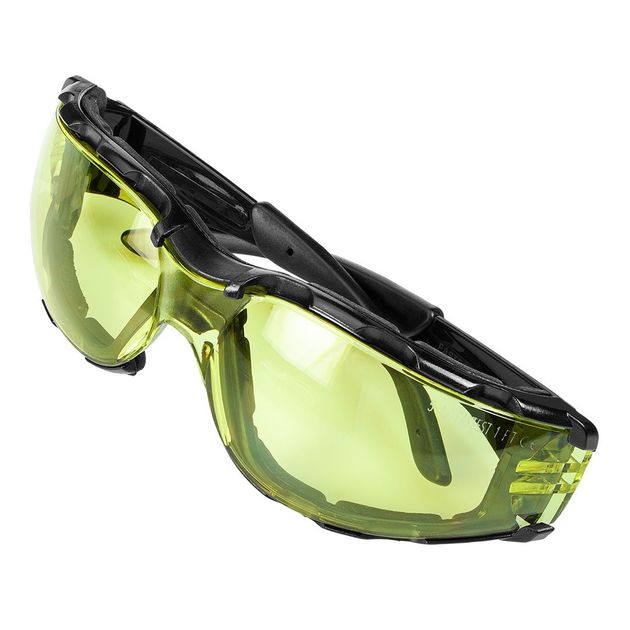 Защитные очки с пенопластовой вставкой, жёлтые линзы, класс FT 97-521, фото , изображение 8 | SNABZHENIE.com.ua