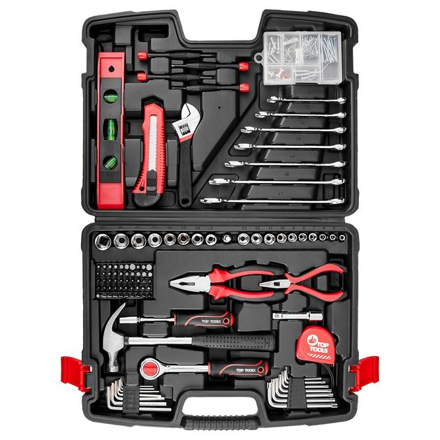 Набір інструменту 1/4 ", 3/8", 194 шт. Top Tools, фото , зображення 4 | SNABZHENIE.com.ua Набір інструменту 1/4 ", 3/8", 194 шт. Top Tools, фото , зображення 4 | SNABZHENIE.com.ua