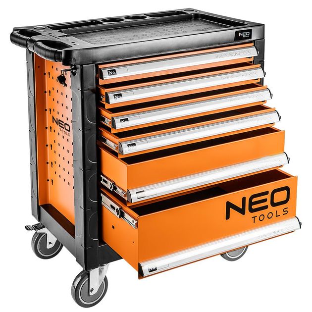 Тележка для инструмента NEO с 6 выдвижными ящиками (84-223), фото  | SNABZHENIE.com.ua