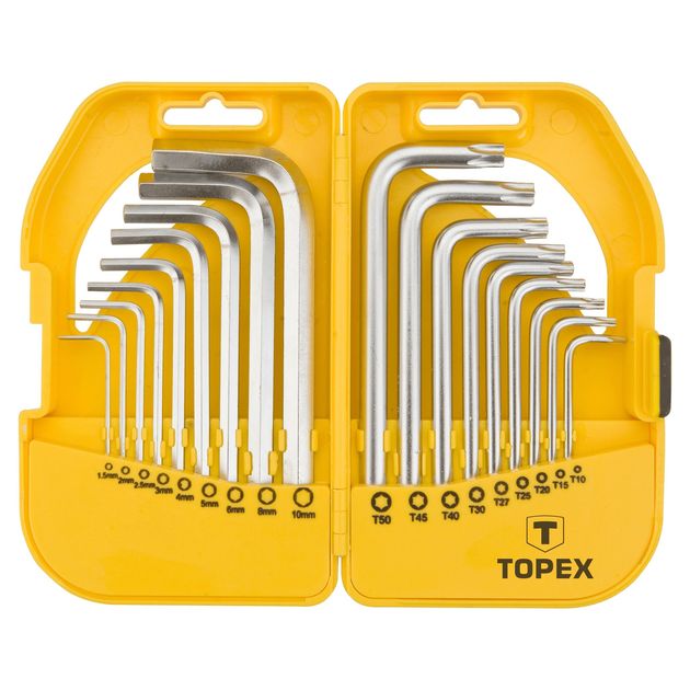 Ключи шестигранные и Torx, набор 18 шт., фото  | SNABZHENIE.com.ua