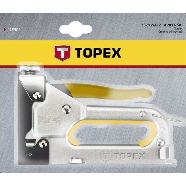 Степлер 6-14 мм, скоби J TOPEX, фото , зображення 2 | SNABZHENIE.com.ua Степлер 6-14 мм, скоби J TOPEX, фото , зображення 2 | SNABZHENIE.com.ua