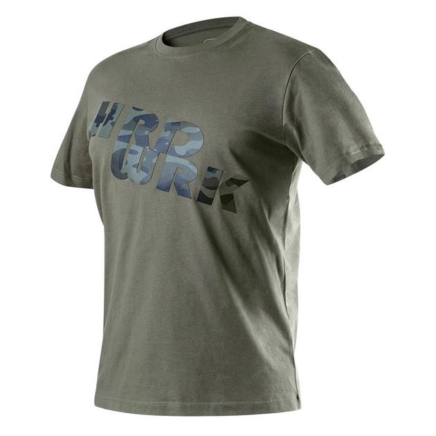 Футболка рабочая CAMO, оливковая с принтом, размер XL, фото  | SNABZHENIE.com.ua