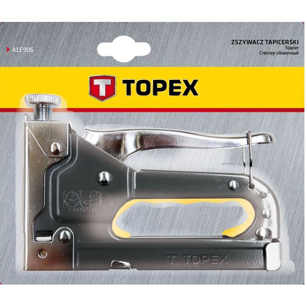 Степлер 6-14 мм, скобы J TOPEX (41E905), фото , изображение 2 | SNABZHENIE.com.ua Степлер 6-14 мм, скобы J TOPEX (41E905), фото , изображение 2 | SNABZHENIE.com.ua