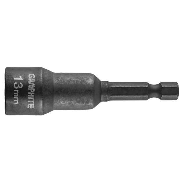 Вставка з гайкою, шестигранна з магнітом 13 мм GRAPHITE, фото  | SNABZHENIE.com.ua