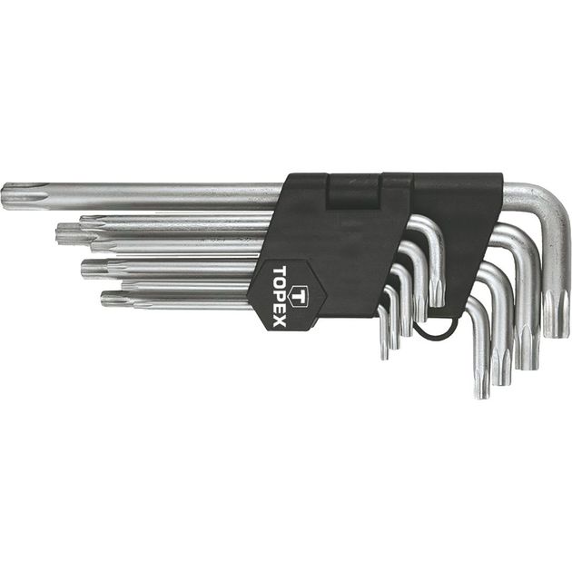 Ключі шестигранні Torx T10-T50, набір 9 шт.*1 уп. TOPEX, фото  | SNABZHENIE.com.ua