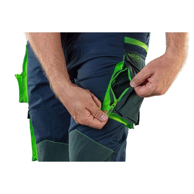 Брюки рабочие PREMIUM, 62% хлопок, 35% полиэстер, 3% эластан, M, фото , изображение 7 | SNABZHENIE.com.ua