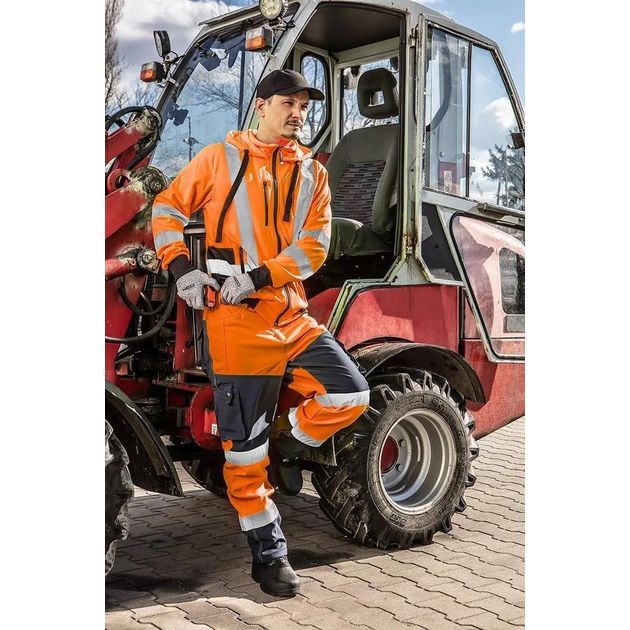 Сигнальная рабочая блуза оранжевая, размер XXL NEO (81-746-XXL), фото , изображение 2 | SNABZHENIE.com.ua