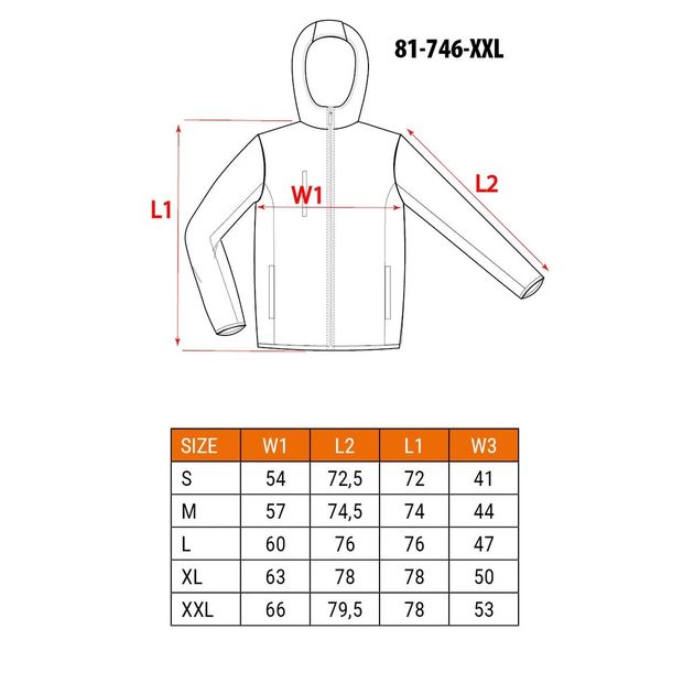 Сигнальная рабочая блуза оранжевая, размер XXL NEO (81-746-XXL), фото , изображение 3 | SNABZHENIE.com.ua