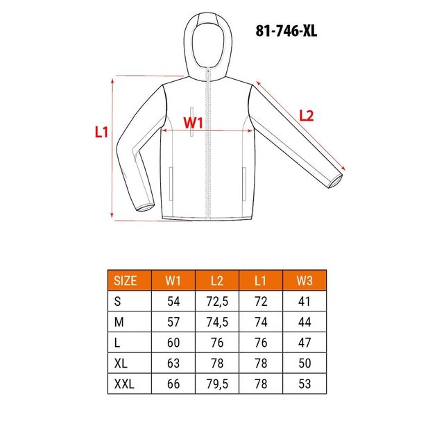 Рабочая сигнальная блуза оранжевая, размер XL NEO (81-746-XL), фото , изображение 3 | SNABZHENIE.com.ua