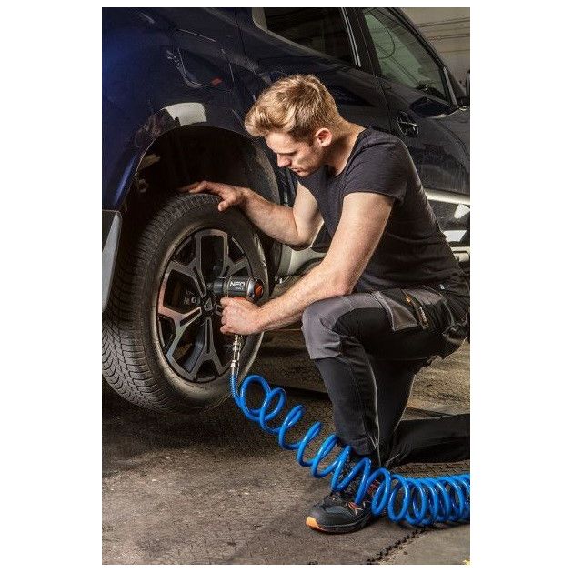 Шланг пневматический спиральный 6,5x10 мм, 10 м NEO (12-071), фото , изображение 2 | SNABZHENIE.com.ua