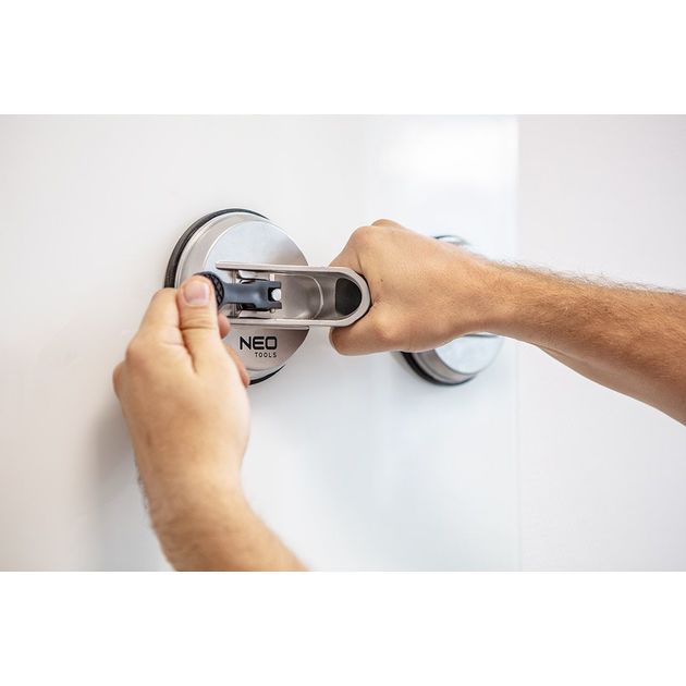 Двойной алюминиевый всасывающий подъемник, 100 кг NEO (56-802), фото , изображение 2 | SNABZHENIE.com.ua