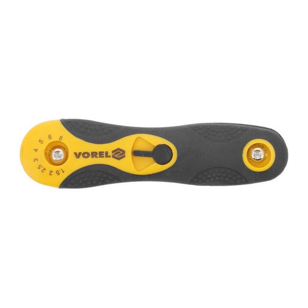 Ключ 6-гранний L-подібний VOREL: розкладний, М1.5-8 мм. Cr-V. 8 елементів [25/100], фото , зображення 3 | SNABZHENIE.com.ua