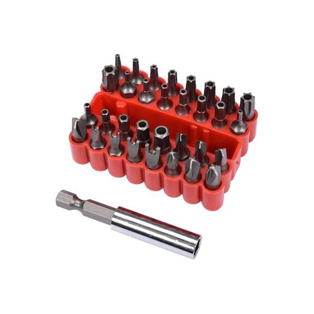 Набор бит VOREL Cr-V 1/4", 33 шт. (квадратные), фото , изображение 8 | SNABZHENIE.com.ua Набор бит VOREL Cr-V 1/4", 33 шт. (квадратные), фото , изображение 8 | SNABZHENIE.com.ua