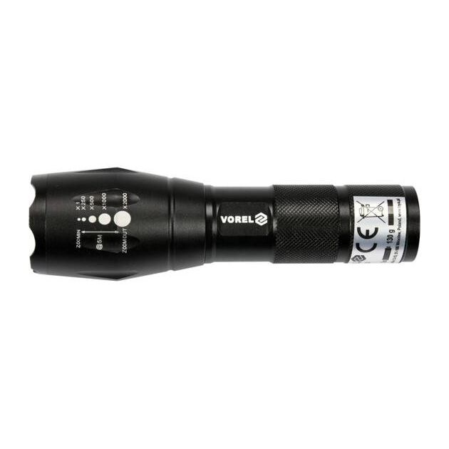 Ліхтар VOREL CREE XP-E, 5 Вт, 3 режими, 280lm, 3xAAA, Ø40мм, l=135мм, фото , изображение 7 | SNABZHENIE.com.ua Ліхтар VOREL CREE XP-E, 5 Вт, 3 режими, 280lm, 3xAAA, Ø40мм, l=135мм, фото , изображение 7 | SNABZHENIE.com.ua