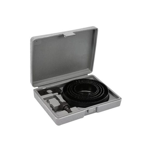 Кольцевые пилы по дереву VOREL, набор 8 шт. в кейсе, Ø=64-127 мм, фото , изображение 3 | SNABZHENIE.com.ua