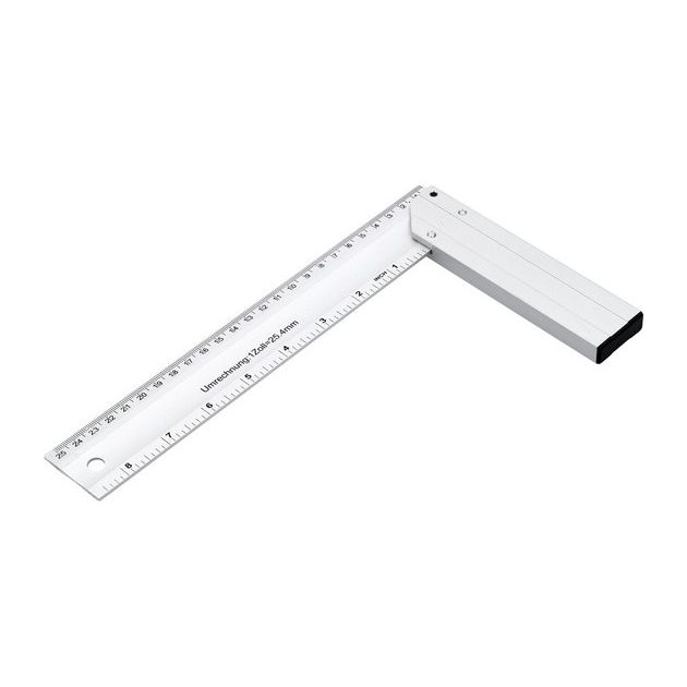 Кутник столярний VOREL : L= 250 мм. алюмінієвий [10/60], фото , зображення 4 | SNABZHENIE.com.ua