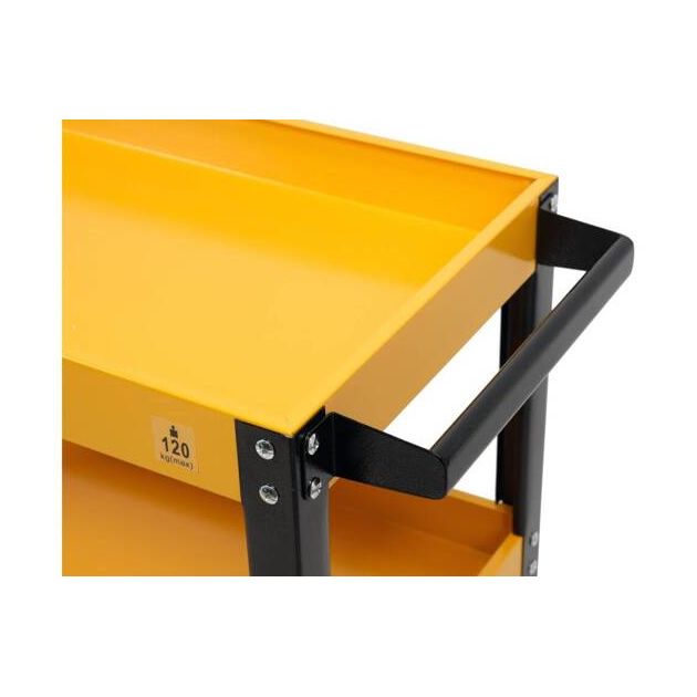 Візок для майстерні VOREL, 3 полки, 120 кг, 77,5 х 76 х 35,5 см, фото , изображение 10 | SNABZHENIE.com.ua