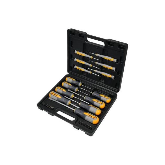 Набір викруток VOREL Cr-V, 32 шт у футлярі, фото , изображение 4 | SNABZHENIE.com.ua