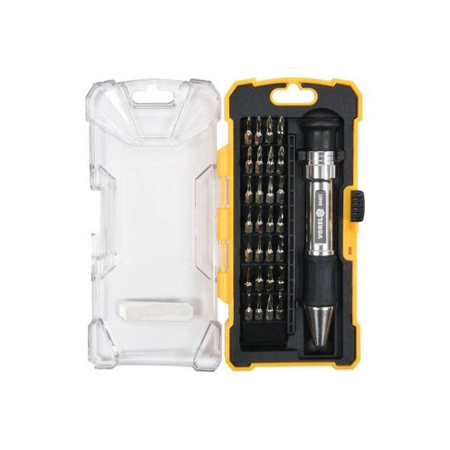 Викрутка VOREL с сменными насадками в футляре, 29 элементов, фото , изображение 4 | SNABZHENIE.com.ua