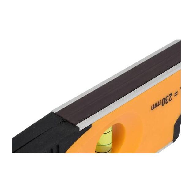 Рівень TORPEDO VOREL 230 мм: 3 капсули, магнітний, ударостійкий, фото , изображение 7 | SNABZHENIE.com.ua