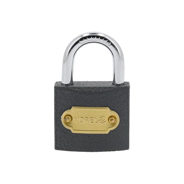 Замок навісний VOREL чавунний 32мм сірий [12/120], фото , изображение 4 | SNABZHENIE.com.ua