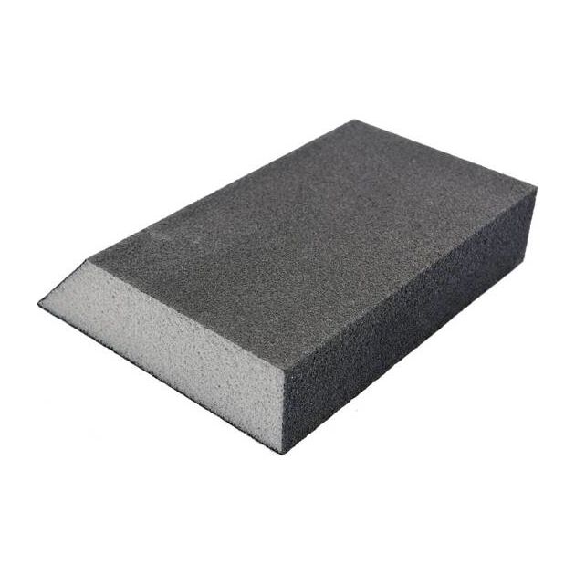 Губка шліфувальна трапецевидна VOREL : Р180, 125х 90х65 мм, h= 25 мм 4-стороння [100], фото , зображення 7 | SNABZHENIE.com.ua