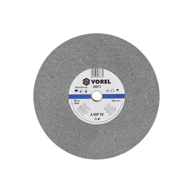Круг для точила VOREL : 200х15,88х20 мм (дрібнозернистий) [10], фото , зображення 3 | SNABZHENIE.com.ua