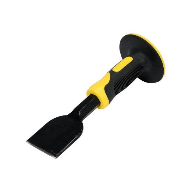 Зубило муляра VOREL 215х18х50 мм с защитной ручкой, фото , изображение 4 | SNABZHENIE.com.ua