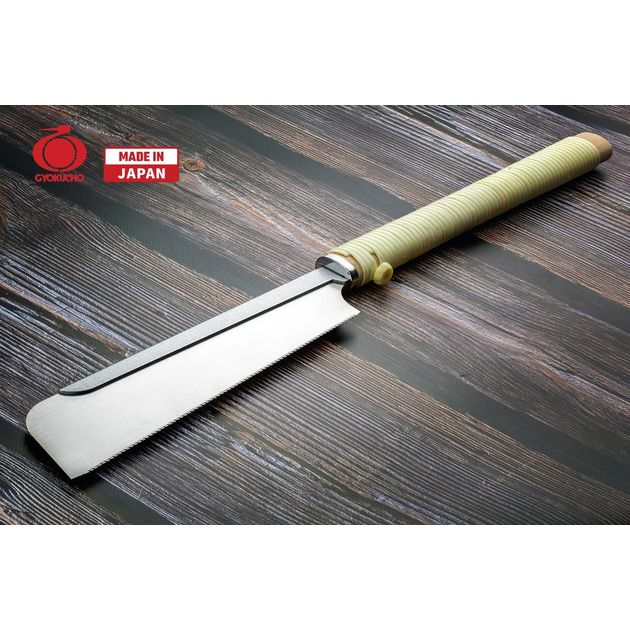 Пила японская по дереву 240мм Gyokucho Dozuki Razor Gold A обушковая тонкая 17 TPI, фото  | SNABZHENIE.com.ua