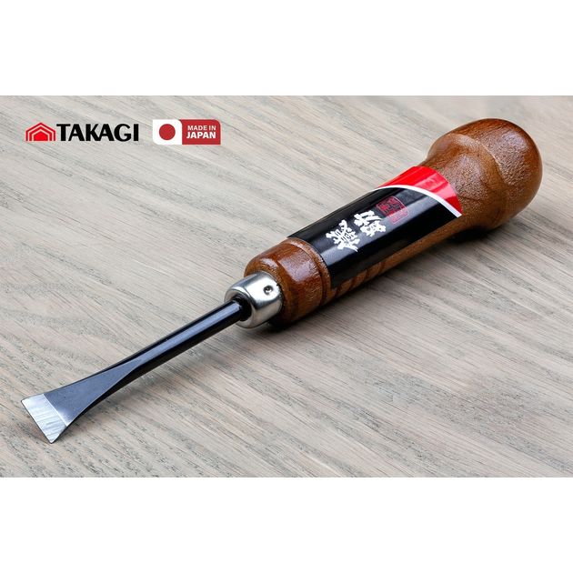 Резец ручной для резьбы по дереву 11 мм Takagi (Япония) стамеска ударная прямая, фото  | SNABZHENIE.com.ua