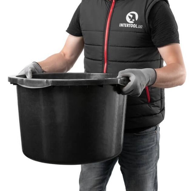 Таз строительный круглый 45 л INTERTOOL KT-0045, фото , изображение 4 | SNABZHENIE.com.ua Таз строительный круглый 45 л INTERTOOL KT-0045, фото , изображение 4 | SNABZHENIE.com.ua