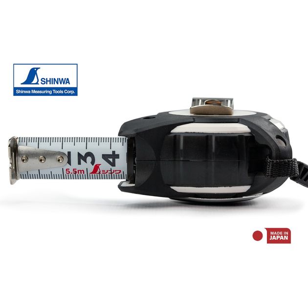 Рулетка будівельна 5,5м х 19мм SHINWA (Японія) Fit Gear посилена стрічка, фото , зображення 5 | SNABZHENIE.com.ua Рулетка будівельна 5,5м х 19мм SHINWA (Японія) Fit Gear посилена стрічка, фото , зображення 5 | SNABZHENIE.com.ua