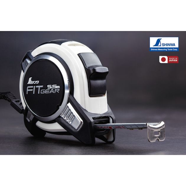 Рулетка строительная 5,5м х 19мм SHINWA (Япония) Fit Gear усиленная лента, фото  | SNABZHENIE.com.ua