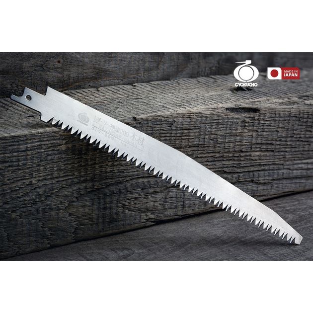 Полотно по дереву 200мм Gyokucho Razorsaw (Япония) Shinsoku для сабельных пил 0,9 мм⁠ 7,5 TPI, 1шт., фото  | SNABZHENIE.com.ua