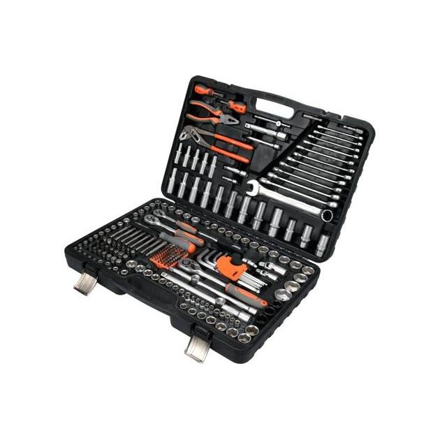 Набор торцевых головок и насадок STHOR, квадрат 1/2, 3/8, 1/4, 225 шт., фото , изображение 2 | SNABZHENIE.com.ua