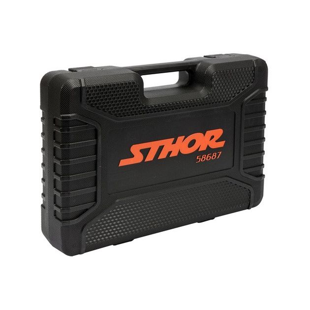 Набор торцевых головок и насадок STHOR: квадрат 1/2, 1/4 (94 шт.), фото , изображение 3 | SNABZHENIE.com.ua