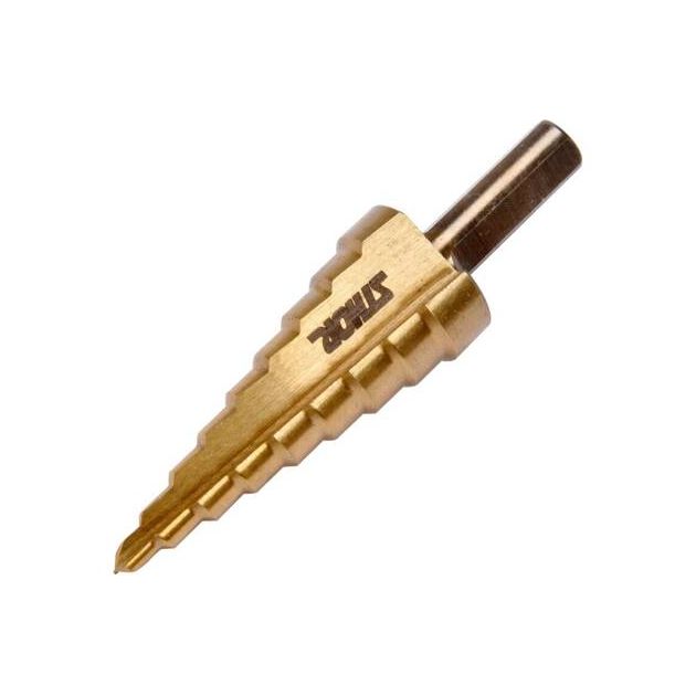 Набір ступінчастих свердл за металом HSS-Super №0,9/1/2; 3 шт; металева касета HELLER, фото , зображення 2 | SNABZHENIE.com.ua Набір ступінчастих свердл за металом HSS-Super №0,9/1/2; 3 шт; металева касета HELLER, фото , зображення 2 | SNABZHENIE.com.ua