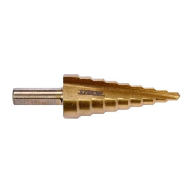 Набір ступінчастих свердл за металом HSS-Super №0,9/1/2; 3 шт; металева касета HELLER, фото , зображення 3 | SNABZHENIE.com.ua Набір ступінчастих свердл за металом HSS-Super №0,9/1/2; 3 шт; металева касета HELLER, фото , зображення 3 | SNABZHENIE.com.ua