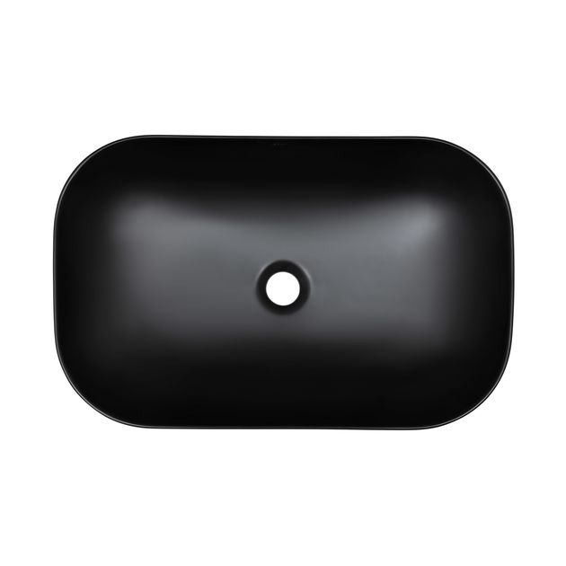 Раковина-чаша Qtap Robin 610х400х145 Matt black QT132143PMBMBN, фото , изображение 4 | SNABZHENIE.com.ua Раковина-чаша Qtap Robin 610х400х145 Matt black QT132143PMBMBN, фото , изображение 4 | SNABZHENIE.com.ua