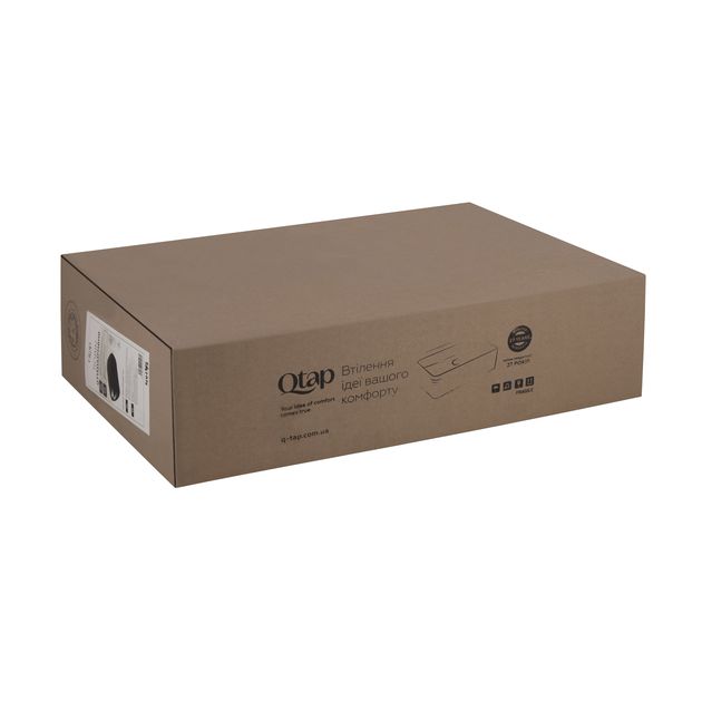 Раковина-чаша Qtap Robin 610х400х145 Matt black QT132143PMBMBN, фото , изображение 5 | SNABZHENIE.com.ua Раковина-чаша Qtap Robin 610х400х145 Matt black QT132143PMBMBN, фото , изображение 5 | SNABZHENIE.com.ua