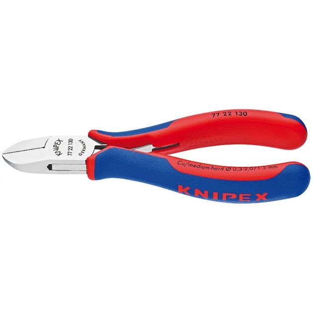 Кусачки бокові для електроніки KNIPEX 77 22 130, фото  | SNABZHENIE.com.ua