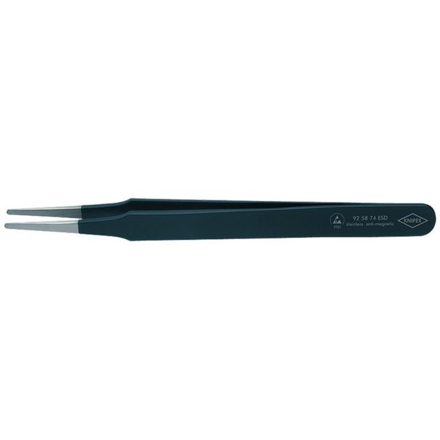 Пінцет для прецизійних робіт, антистатичний KNIPEX 92 58 74 ESD, фото  | SNABZHENIE.com.ua