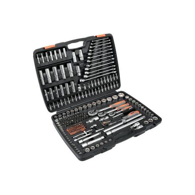 Набор торцевых головок и насадок STHOR 1/2" с инструментами [216 шт.], фото , изображение 2 | SNABZHENIE.com.ua