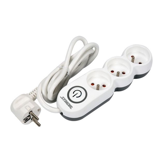 Подовжувач мережевий STHOR 1,5 м, 3 гнізда, 3-жильний, заземлення, фото , изображение 2 | SNABZHENIE.com.ua