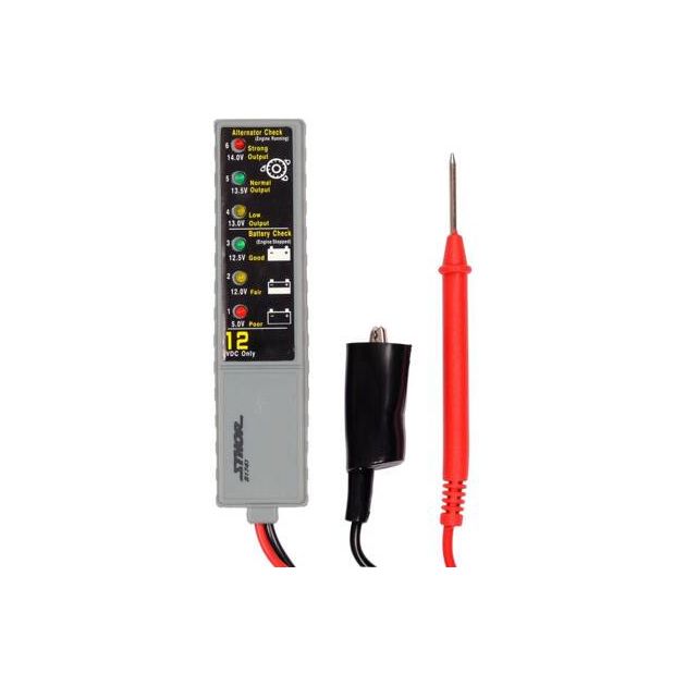 Тестер діодний цифровий STHOR напруги акумуляторів і генераторів до 12 В [24/48], фото , зображення 2 | SNABZHENIE.com.ua